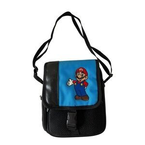 Nintendo DS Mario Travel Case Adjustable Strap Shoulder 2010 Bag Embroidered